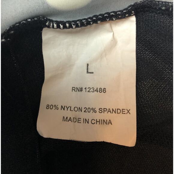 Swimsuit One Piece Women Large Black Ivory Polka Dot Pattern Padded Tank Classic - Picture 3 of 9